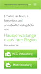 Mobile Screenshot of hausverwalter-vermittlung.de